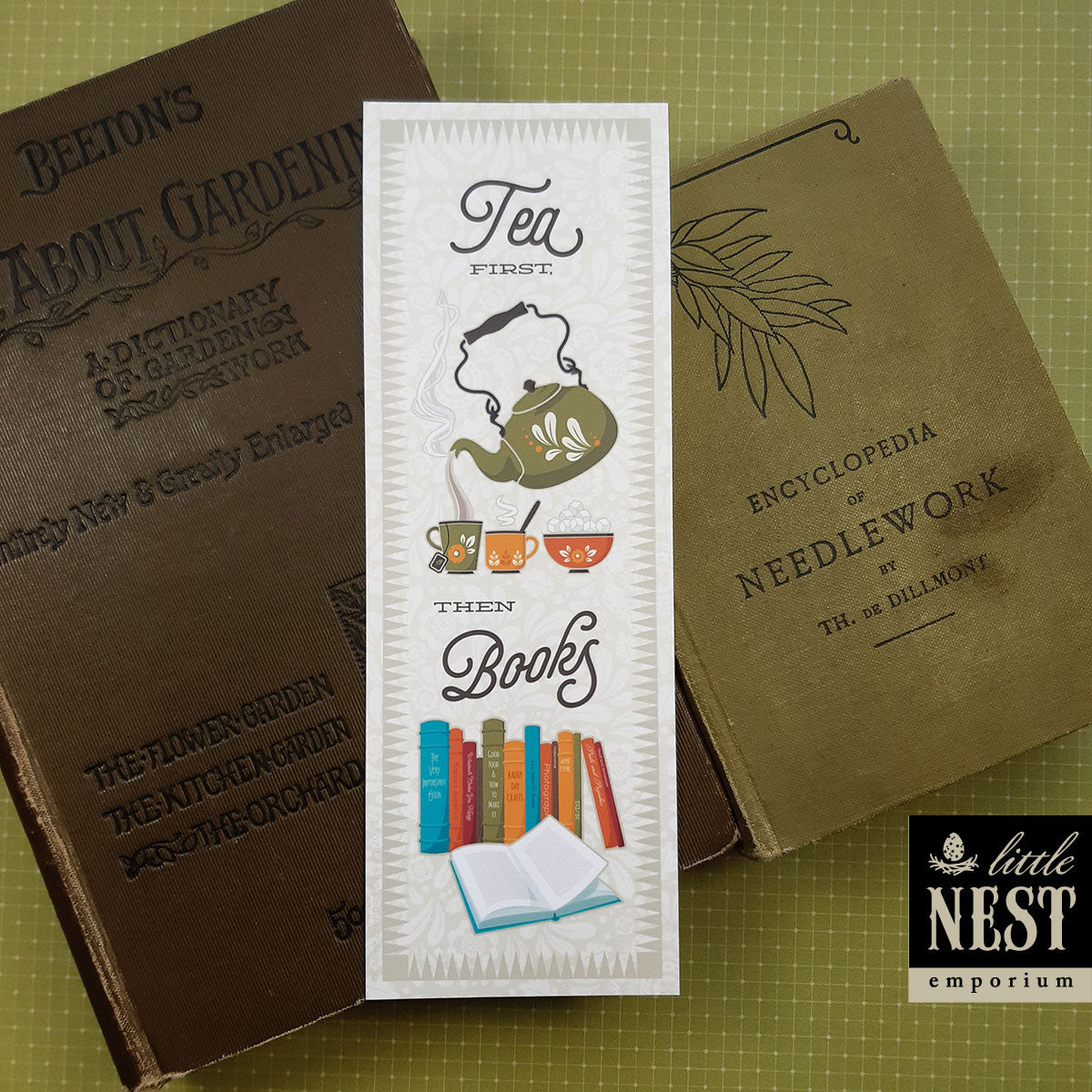 Tea drinking, book lovers, Bookmarks