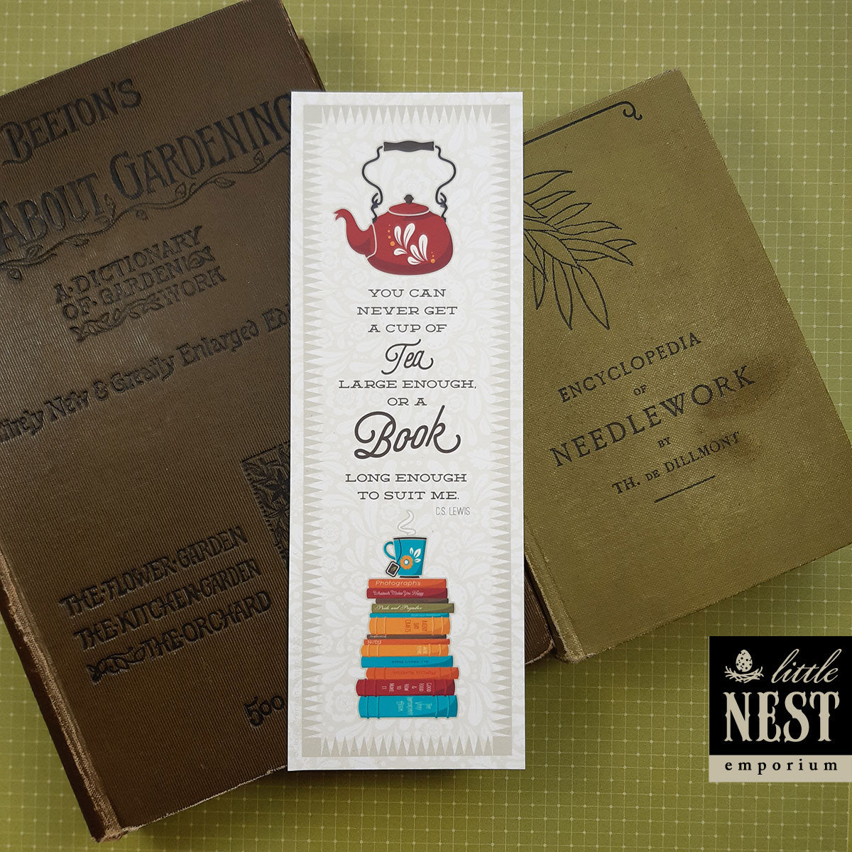 Tea drinking, book lovers, Bookmarks