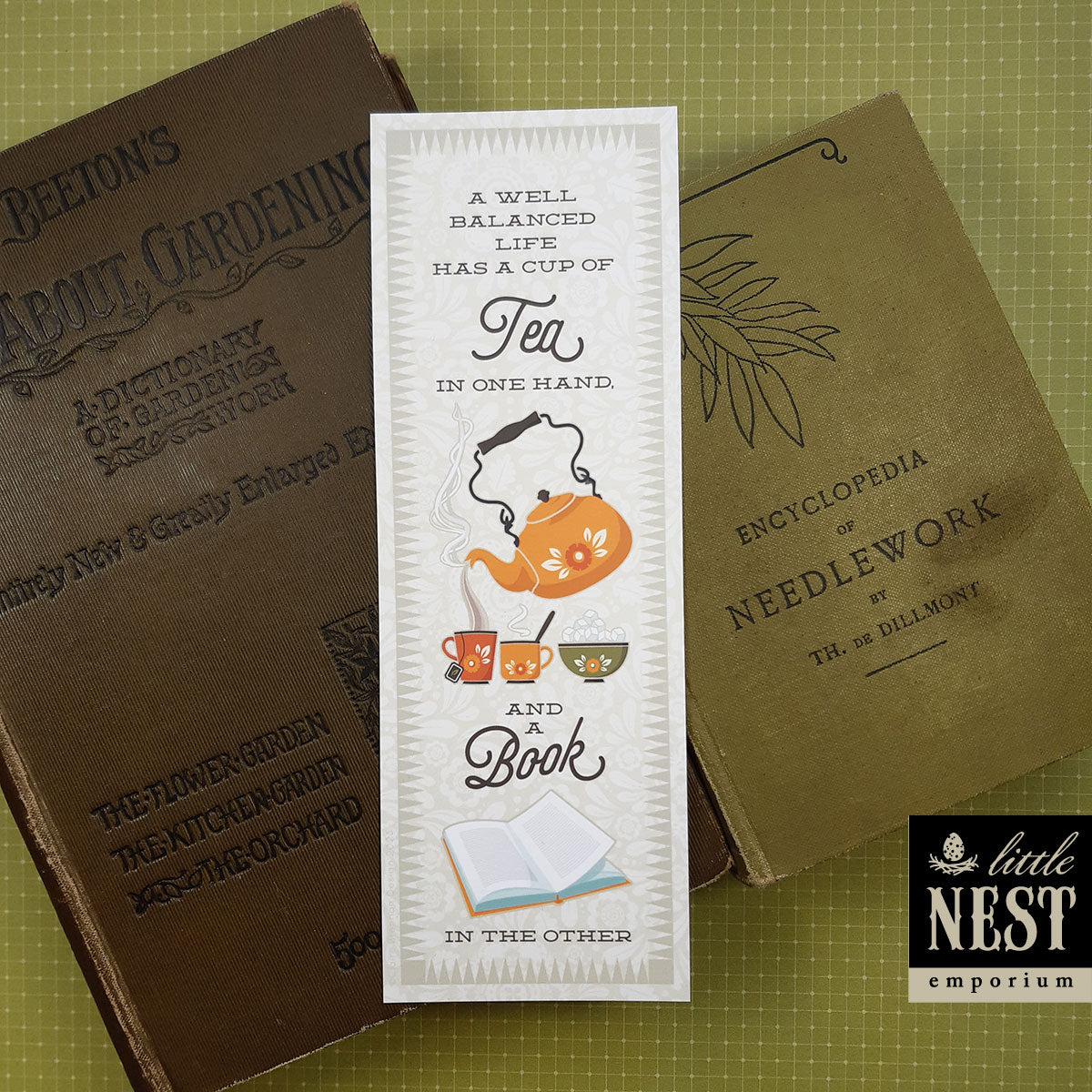 Tea drinking, book lovers, Bookmarks