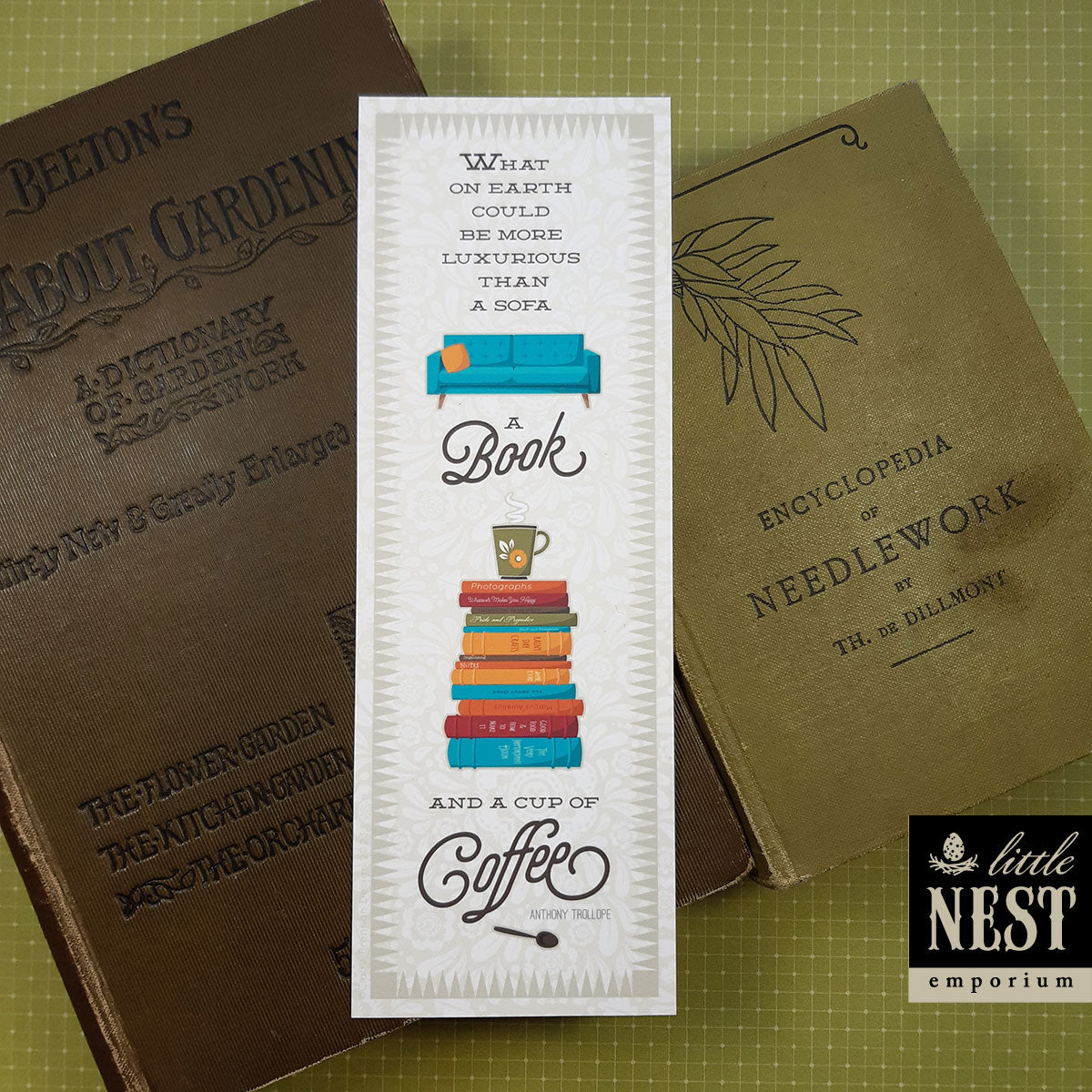 Coffee drinking, book lovers, Bookmarks