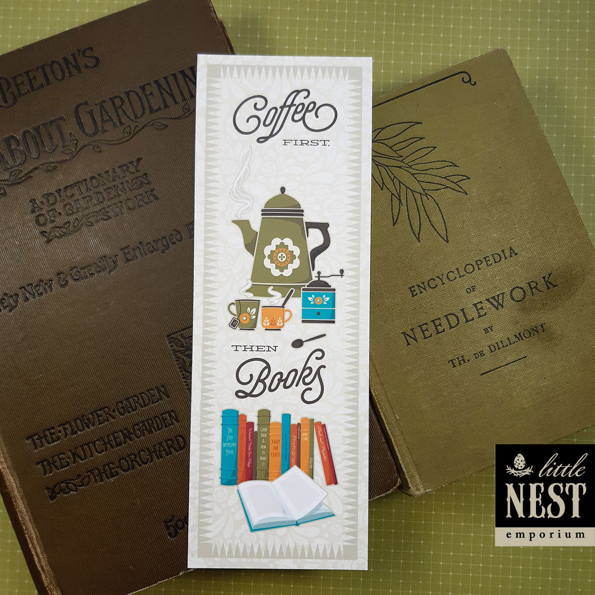 Coffee drinking, book lovers, Bookmarks