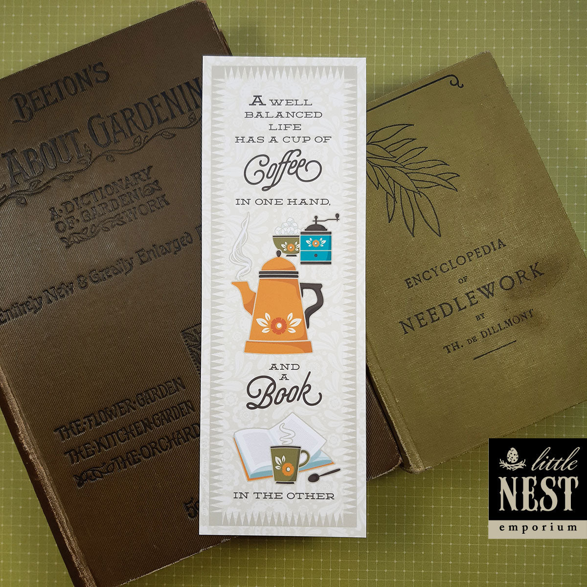 Coffee drinking, book lovers, Bookmarks