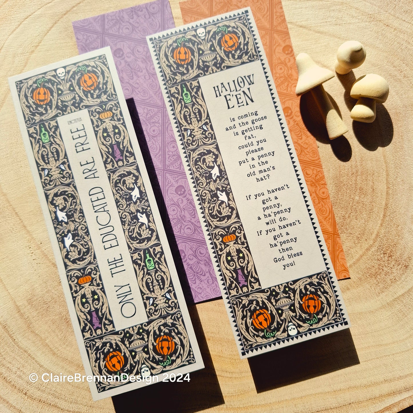 Haunted Halloween Bookmarks