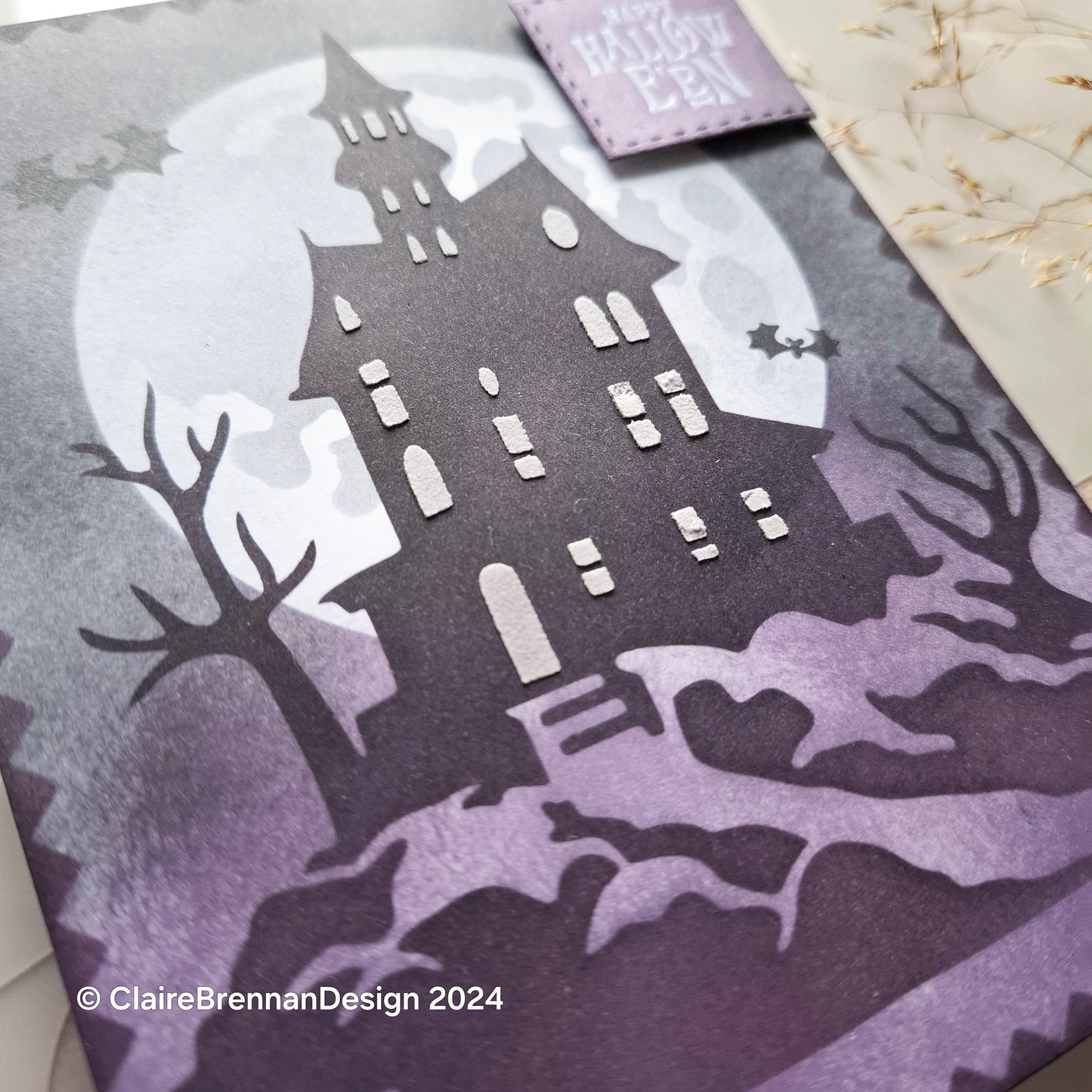 Haunted House stencil