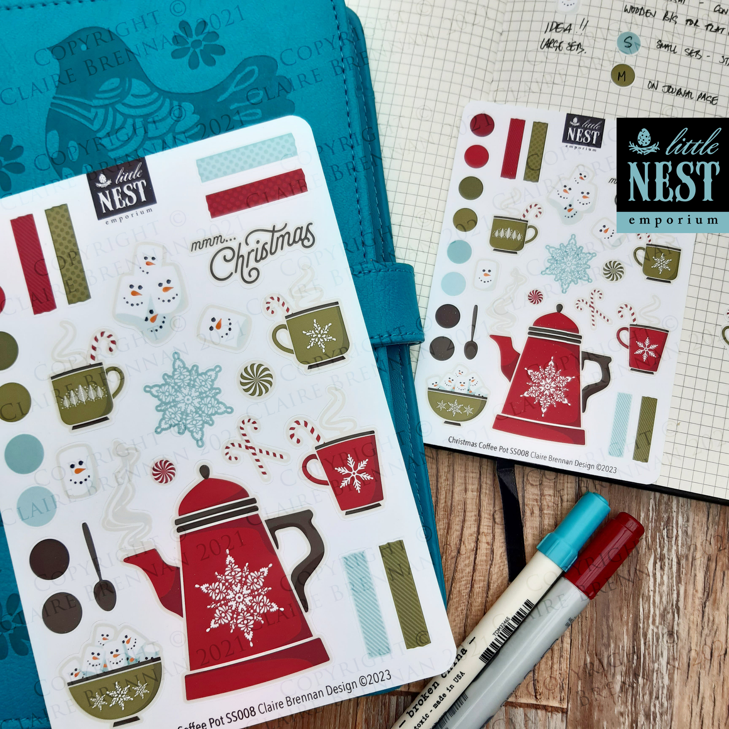 Christmas Coffee Sticker sheets