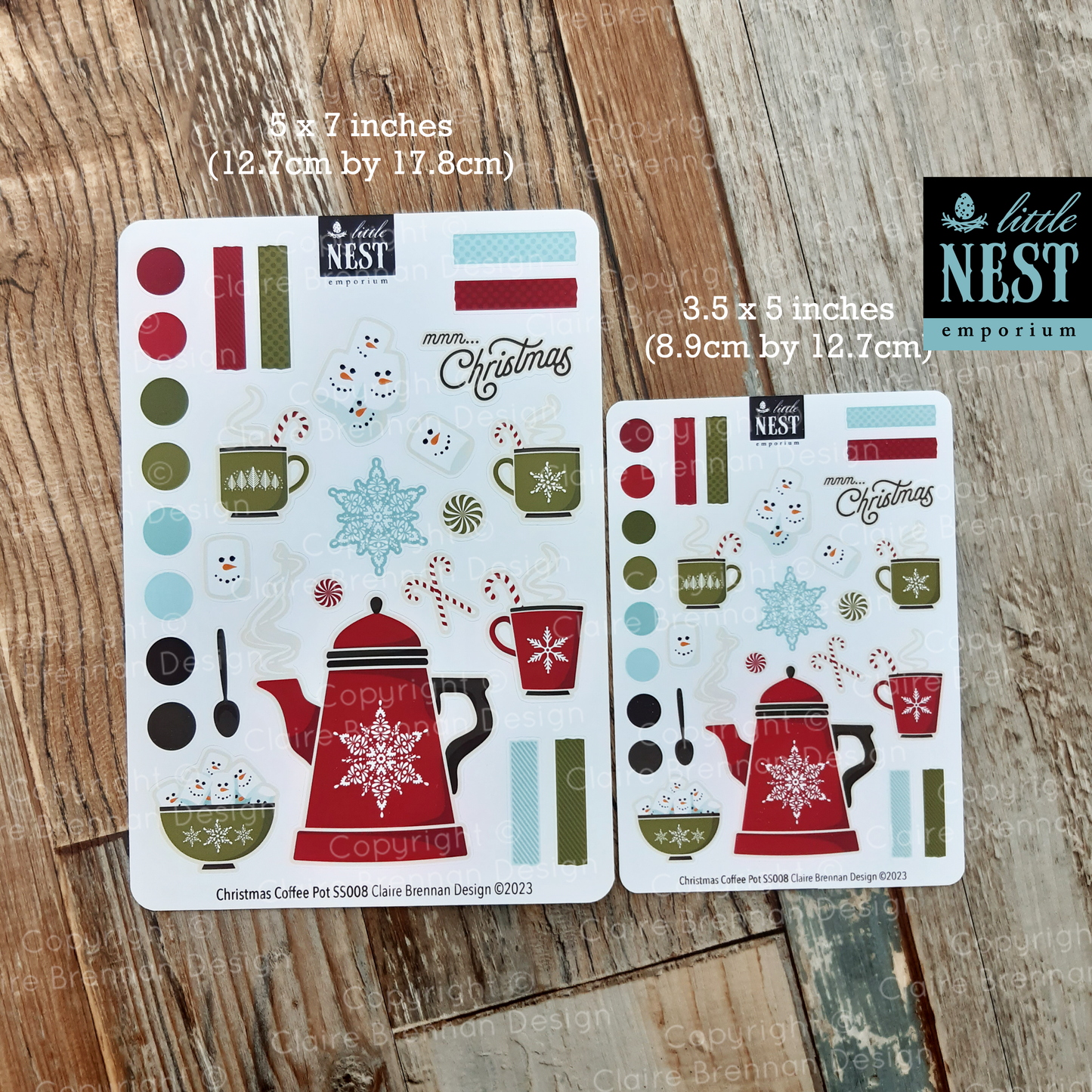 Christmas Coffee Sticker sheets